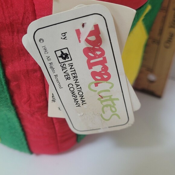 Jack in the Box Nylon Christmas Plush 15" International Silver 1992 Vintage - Picture 10 of 12